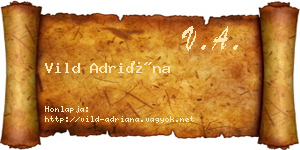 Vild Adriána névjegykártya